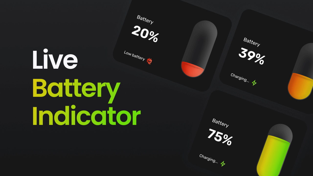 Battery Level Indicator Percentage
